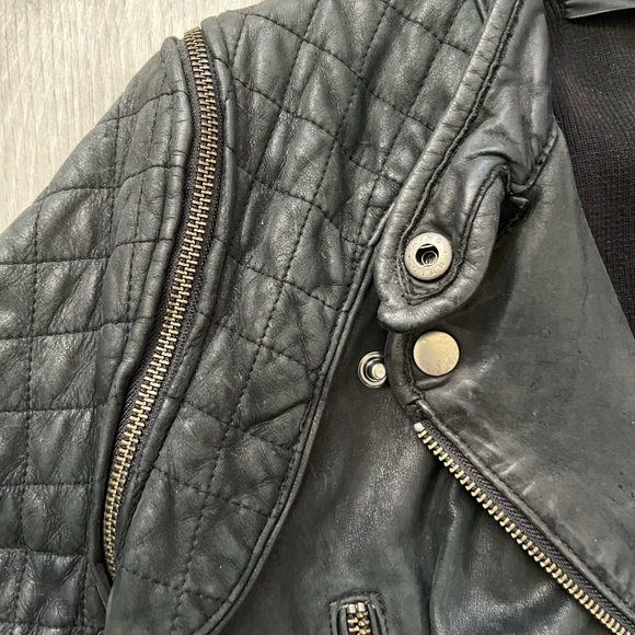 Cut 25 covertable leather jacket size 2 - Picture 10 of 11